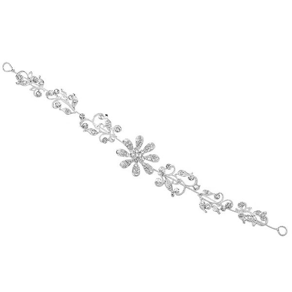 

свадьба партии 28x4cm украшения волос бисером цветок лист головной убор невесты корону алмазов головной убор для невесты действует инициация, Slivery;golden