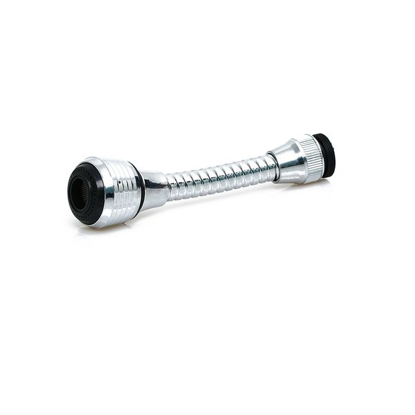 

1pcs durable 360 degree swivel tap abs plastic extended pipe tap sink mixer faucet nozzle dual spray kitchen tool