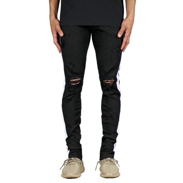 

mens clothing fashion spring new long zipper pencil pants street style mens clothing gd style jeans, Blue