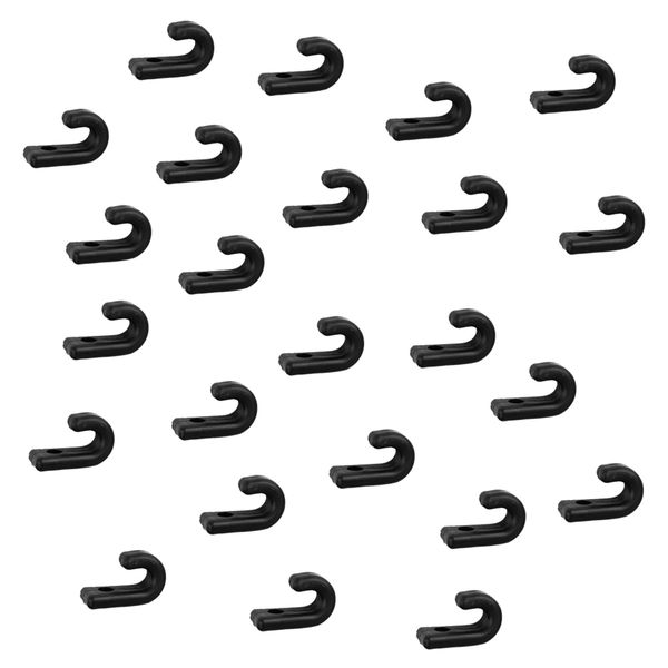 

kayak j hooks - 24 pack nylon lashing hook / bungee hook for kayak canoes boat deck rigging