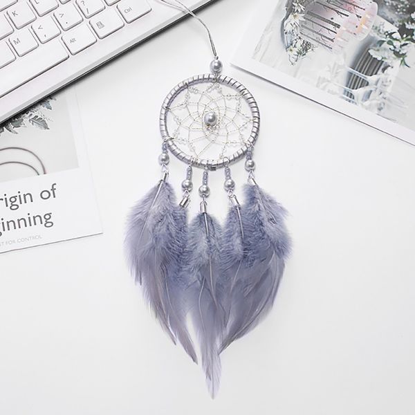 

pink feather dream catcher wind chimes hanging dreamcatcher christmas party home decoration