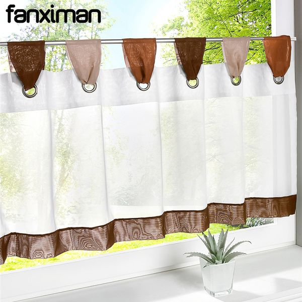 

sheer curtains for the kitchen small short kitchen curtains pastoral sheers window blinds solid color various sizes tab 1 pc