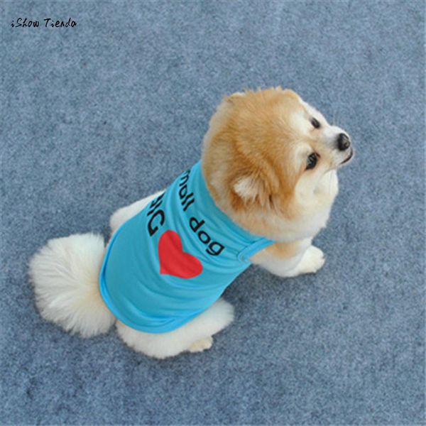

new new 1pc fashion summer cute dog pet vest puppy printed cotton t shirt pets dog vest xs/s/m/l