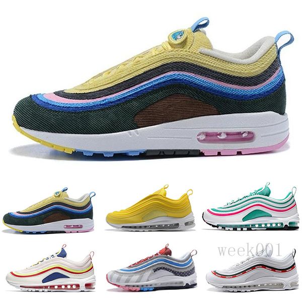 

2019 new arrival with box mens womens running shoes cushion silver gold sneakers athletic designers sports outdoor shoes air sz5.5-11 ghj-w1