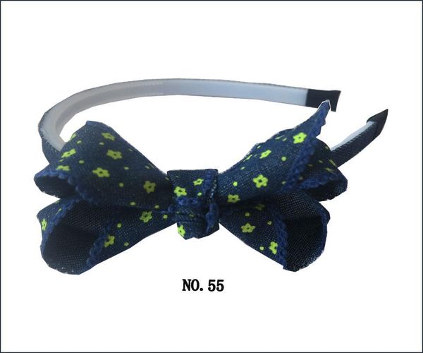

16 blessing boutique girl headband 4.5 - 5" abc hair bow clip 2 styles 222 no, Slivery;white