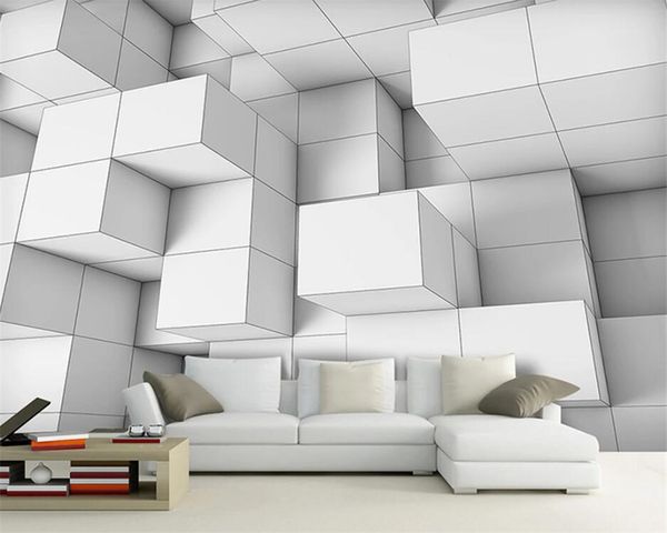 

3d wallpaper mural p round personality three-dimensional space geometry cement industrial wind background wall