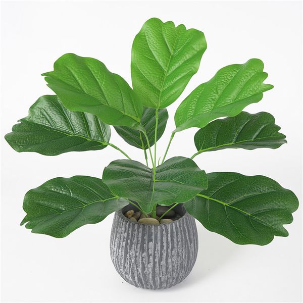 

new 42cm artificial banana leaves artificial green plant creative fashion wedding decoration festive simulated babana leaves