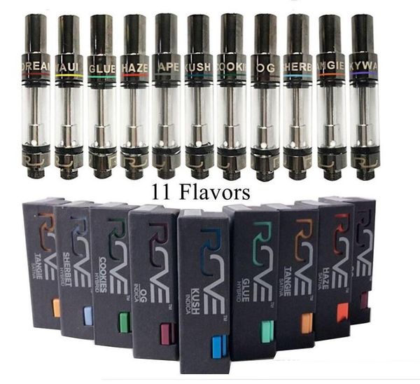 

Премиум Rove Vape картридж 0.8 мл Pyrex стеклянный бак керамическая катушка толстое масло 510 тележка 100% тот же оригинал