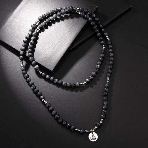 

лотос 108 браслет из бисера мала или ожерелье для мужчин женщины йога медитация молитва буддийского лабрадорита каменный будда ом charm, Golden;silver