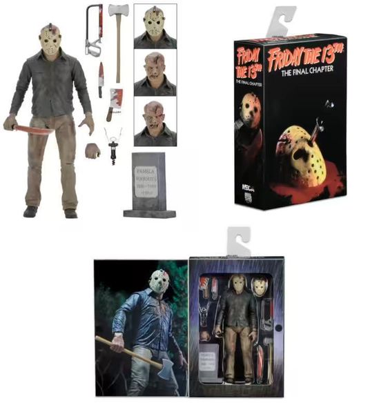 

good chuky 3d 13th friday jason leatherface toy ultimate part 4 jason 7" action figure toys halloween gift