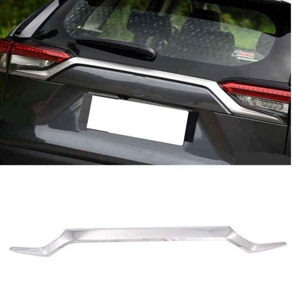 

accessories car styling for toyota rav4 2019 2020 abs auto decoration rear trunk streamer tail gate cover trim 1pcs