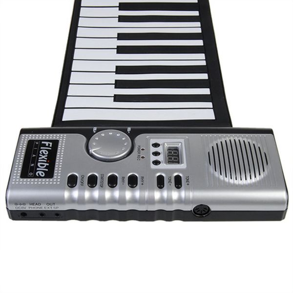 

portable 61 keys flexible roll up electronic soft keyboard piano