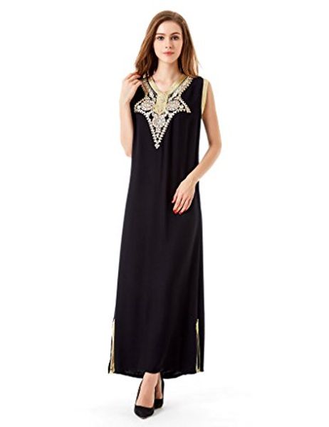 

muslim abaya caftan dubai dress for women islamic clothing rayon gown jalabiyas, Black;gray