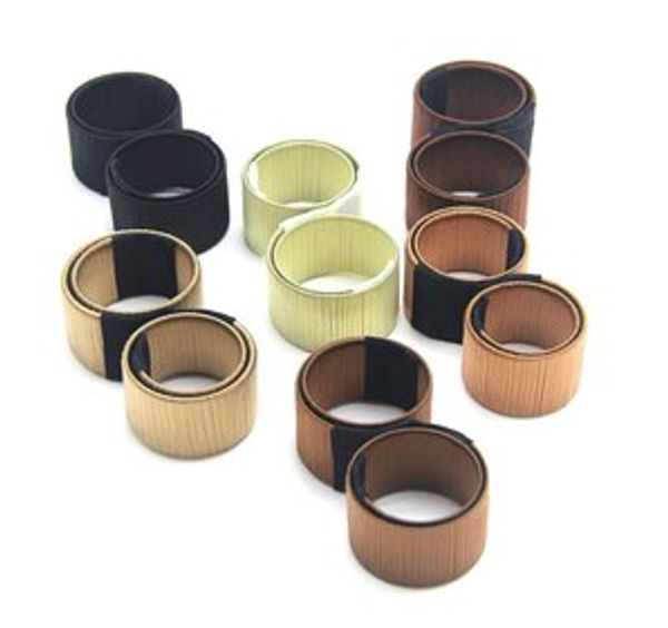 

200pcs magic hair styling multi function hair donut girls accessories french twist magic diy tool bun beauty hot, Brown