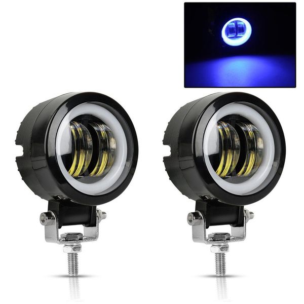 

2pcs 20w led driving work light for car trucks off-road lights motorcycle led spotlight flood light amber fog lamp bulbs