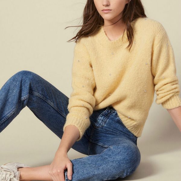 

women sweater 2019 bright diamond mohair turtleneck sweater, White;black