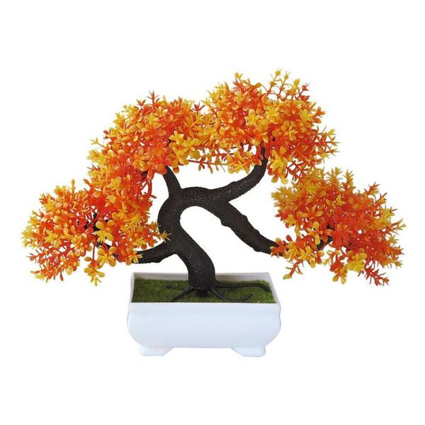 

fake artificial plant tree bonsai greet simulation pine potted home desk decor