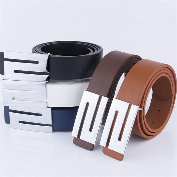 

new men pu leather belts for student male s buckle strap belt waistband waist belts for pants ceinture homme, Black;brown