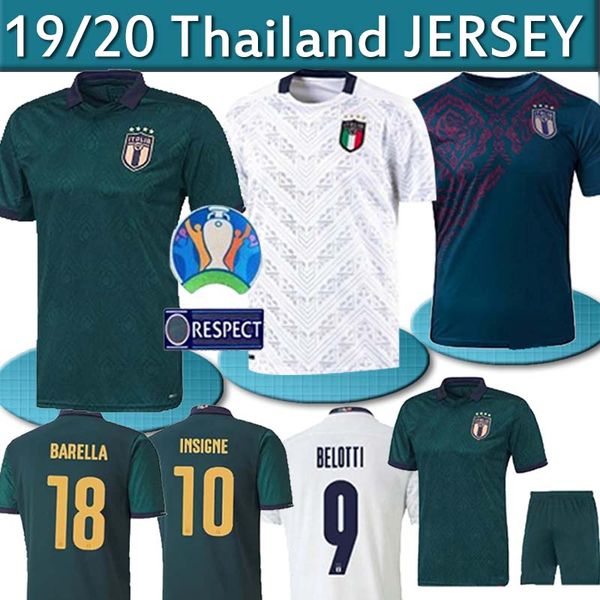 

thailand italy european cup soccer jersey 19 20 dark chiellini el shaarawy bonucci insigne bernardeschi home away jerseys 2019 2020 men kid, Black;yellow