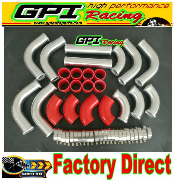 

3" 76 мм универсальный 12 шт алюминиевый турбо интеркулер комплект труб