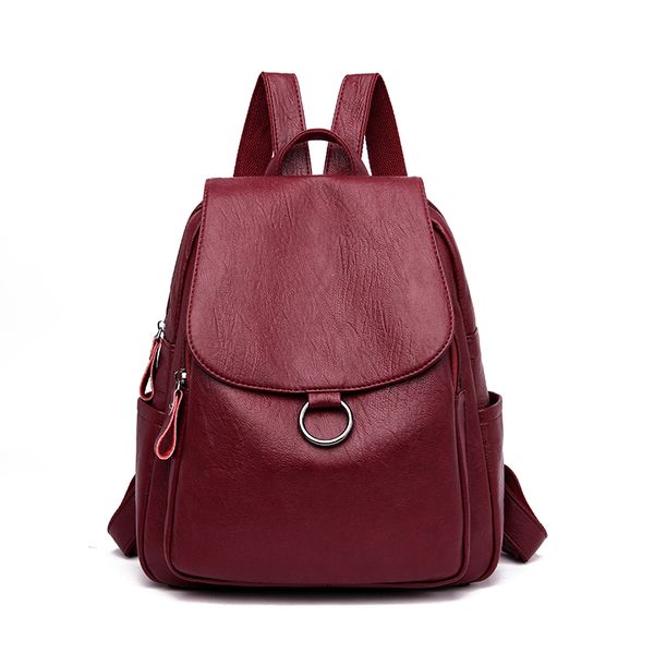 

2019 women backpack designer leather women bag fashion school bags large capacity backpacks travel bags
