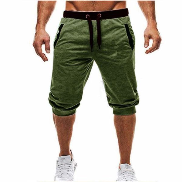 

Mens Baggy Jogger Casual Slim Harem Shorts Soft 3/4 Trousers Fashion New Brand with Logo Men Sweatpants Summer Comfy Male Shorts M-3XL