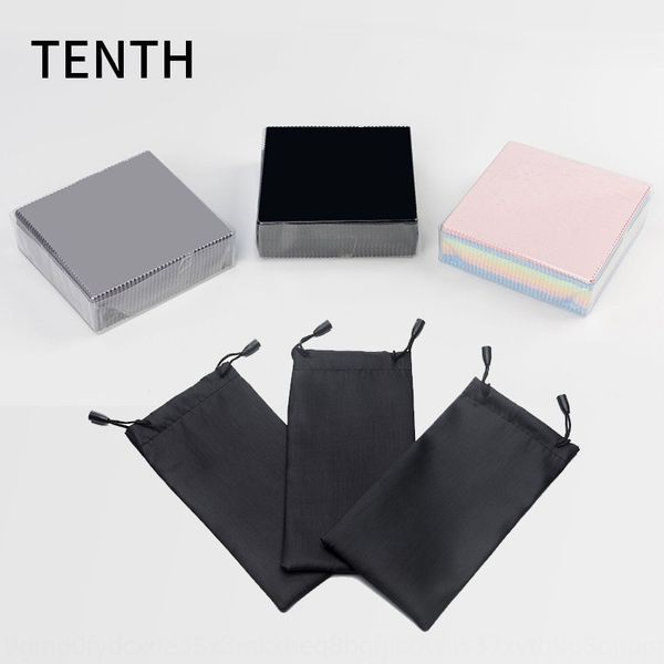 

black needle- cleaning glasses bag bag multi-color super fine fiber glasses cloth needle -3 sanding cleaning cloth, Blue