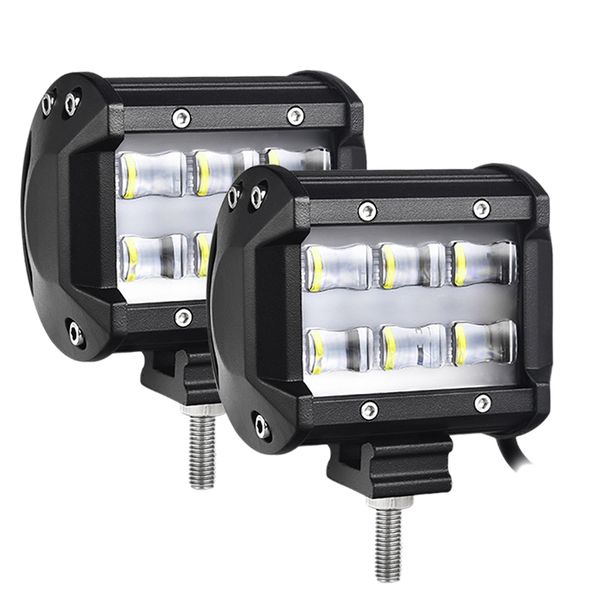 

led pods 4 inch 216w quad row off road combo led light bar driving fog lamps for suv atv utv truck boat(1pcs)