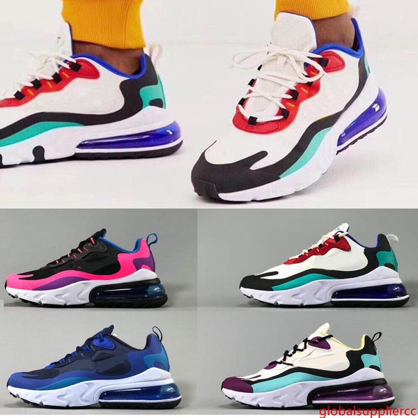 

2019 new react bauhaus 27c running shoes for men size mars bright violet phantom multi color 36-45