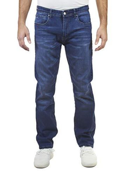 

классический wash straight fit tailor vintage мужская расслабились джинсовые брюки, Blue