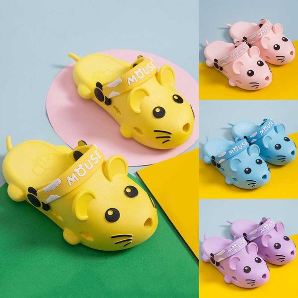 

children shoes boys and girls summer shoes new cartoon pattern hole kids beach fashion, Black