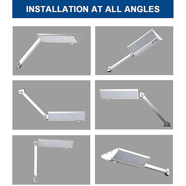 Luz LED 96LED Luz Solar Lâmpada de parede poderosa bateria solar Painel Brilhante Fonte 10W 10000mAh 1500lm Solar Lights Branco Frio Garden Outdoor