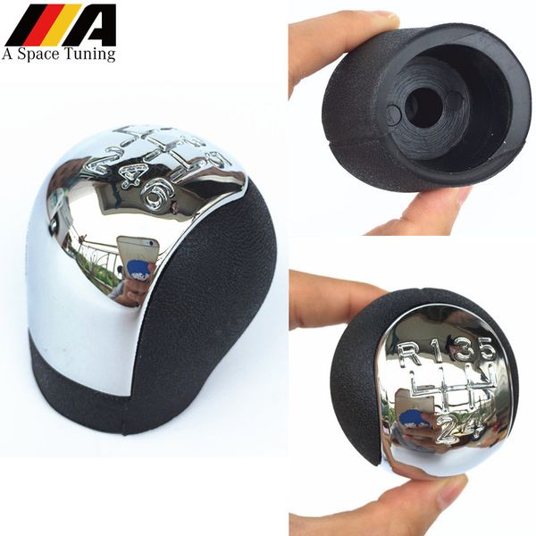

for vectra c signum 2002 2003 2004 2005 chrome 5/6 speed gear shift knob lever stick pen handle head cover car styling