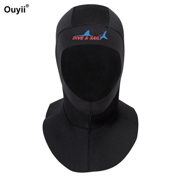 

neoprene scuba diving hood with shoulder snorkeling equipment hat warm diving hat winter swim cap ear protection swimming caps