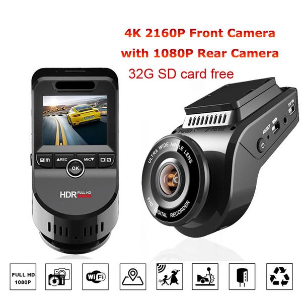 

car dvr camera recorder car electronics dash camera t691c 2 inch 4k 2160p/1080p fhd dash cam 170 degree lens intelligent new hot