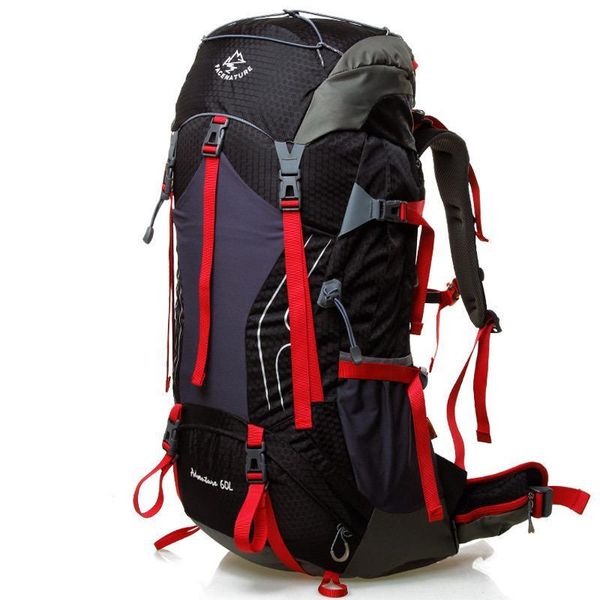 

outdoor hiking backpack large capacity climbing bag wear resisting bag external frame camping hiking travel waterproof sport