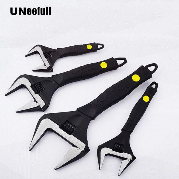 

uneefull adjustable spanner universal key nut wrench opening wrench 6-12 inch gear ring ratchet home hand repair tools