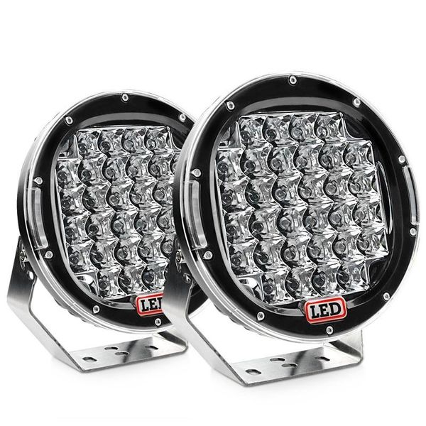 

2pcs 96 wa9inch fog spotlight and round work lamp with roof bar bumper