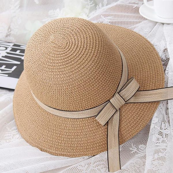 

summer hat for women men panama straw hats travel beach sun hat wide brim fedora adjustable sun hats for lady dropship, Blue;gray