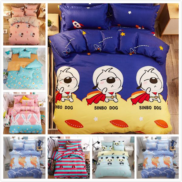 

new fashion 3/4 pcs bedding set kids soft bed linen single twin full queen king size duvet cover bedspread 150x200 180x220