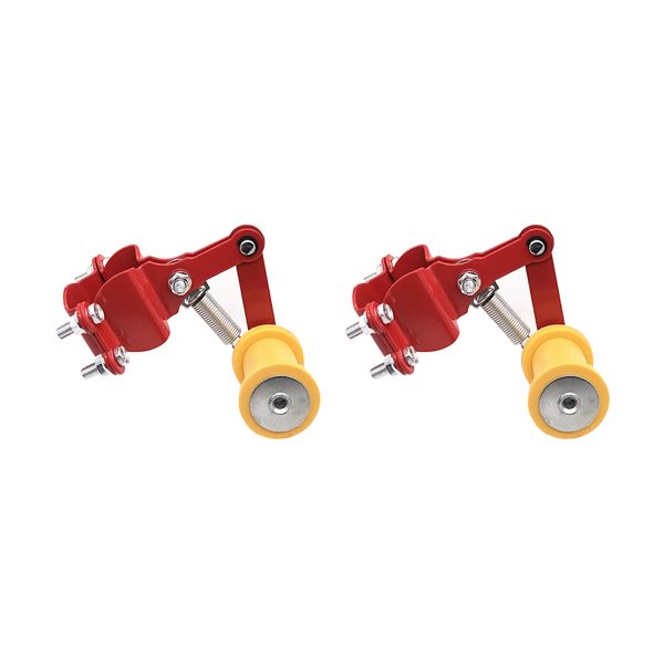 

2pcs easy install modified durable motorcycle small outdoor chain adjuster universal automatic tensioner bolt roller accessories