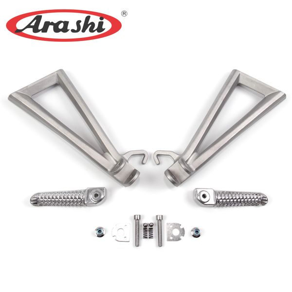 

arashi 1 set rear footrest for yamaha yzf r6 2006-2014 motorcycle foot pegs motor parts 2007 2008 2009 2010 2011 2012 2013