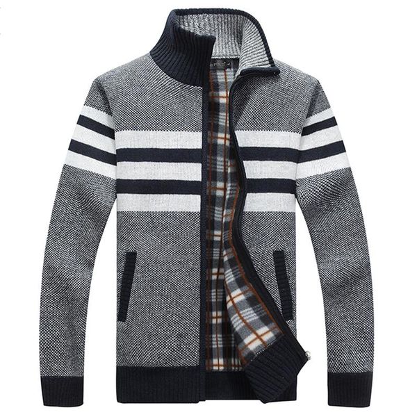 

2019 new arrival winter jacket men thick warm cotton parkas coat outerwear zipper winter jackets mens parka coat, Black