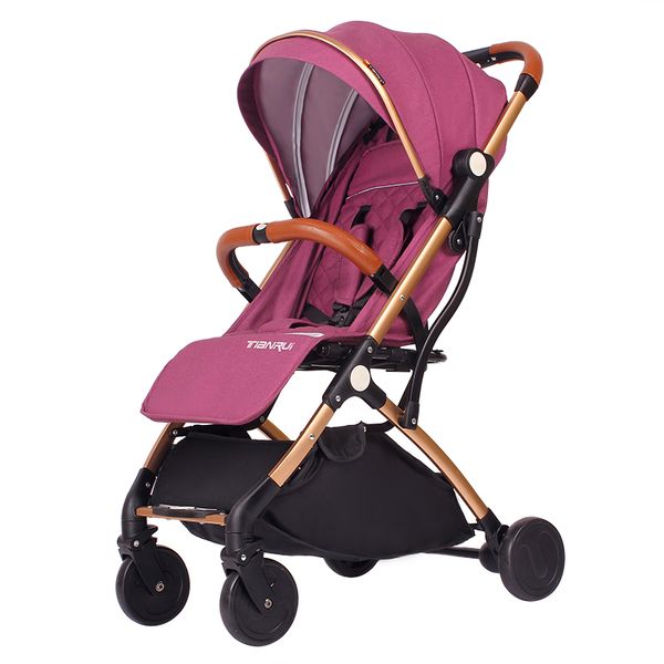 

high landscape baby stroller light umbrella can sit and lying trolley folding portable buggy baby four wheel cart