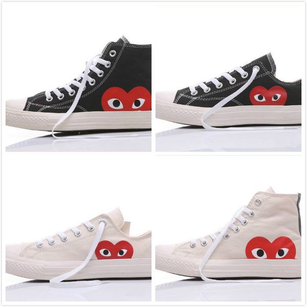 

2019 original 1970s shoes for men women running sneakers low high skate big eye fashion casual ing, Black;red