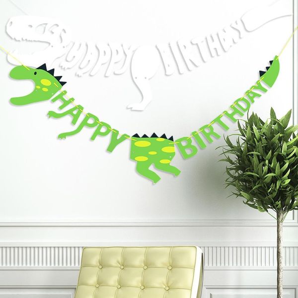 

animal dinosaur bunting garland dinosaur theme decoration birthday party decoration children's bedroom flag