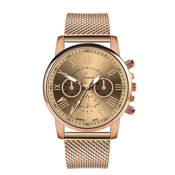 

bussiness women's watches fashion geneva brand roman numeral simple clock kol saati montre femme relogio feminino reloj mujer@50, Slivery;brown