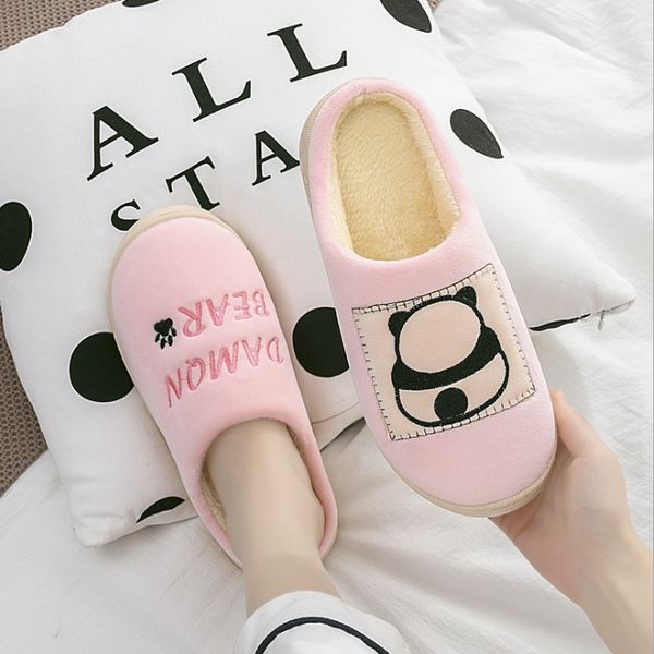 

2019 cotton lipper for men and women in winter new home cotton lover cartoon cute mao mao bag with warm home