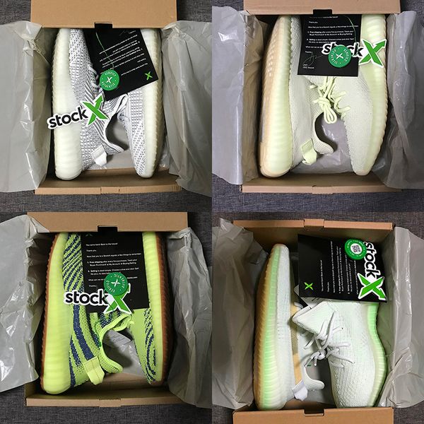 

2019 Static Reflective Lace Women Mens Shoes Running Sneakers Clay Hyperspace Trfrm Blue Tint Zebra Designer Sport Shoe Sesame Butter