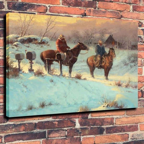 

Cowboy, Letter From Home Home Decor Handcrafts /HD Print Oil Painting On Canvas Wall Art Canvas Pictures 191104